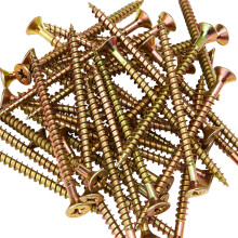 ForgeFix Multi-Purpose Single Thread Screws | 5.0 x 75mm | Zinc Yellow Passivate