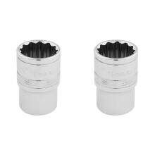 Draper 33231 1/2" Square Drive 12 Point Socket, 19