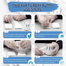 Epoxy Putty Endhokn 300g White Putty Stick Fix Leaks Cracks and Fill H