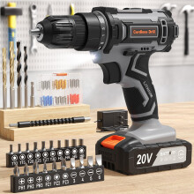 Cordless Drill, 20V Electric Combi Drill Set with