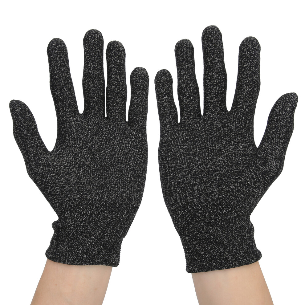 Silver Conductive Fiber Gloves Nano Antistatic Odor Removal,Size 21X12cm