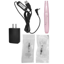 Draadloze micropigmentatiepen met volledig metalen behuizing - Krachtige motor met instelbare snelheid voor wenkbrauw-, lip- en eyeliner-tatoeages