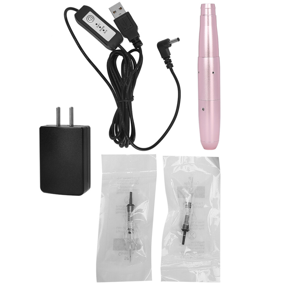 Pure Metal Shell Wireless MicroPigmentation Pen - High Performance Motor With Adjustable Speed For Eyebrow Lip Eyeliner Tattoo