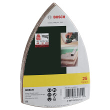 Bosch 25 pcs Sanding Sheet Set for Wood Body Fillers Paint Varnish Gri