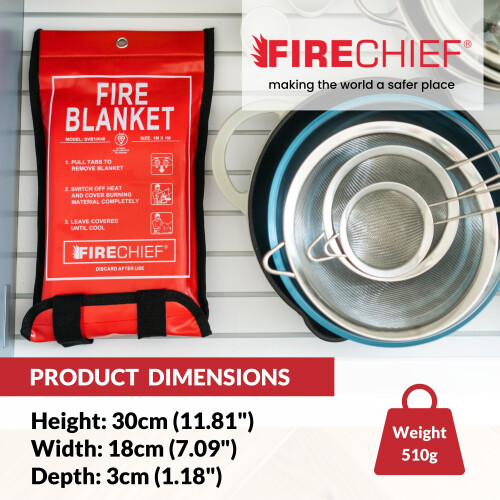 Firechief SVB1K40 Kitemarked Budget Fire Blanket  Small Fire Blanket 1