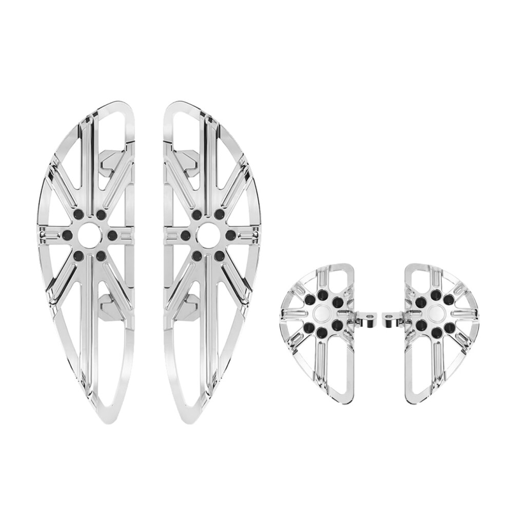 Chrome Rider Passenger Touring Floorboards Kit For Harley Road Glide Street Glide 19862023 9092120430448