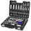WORKPRO 108-Piece Socket Set, 1/4" & 1/2" Drive Ratchet Kit 1