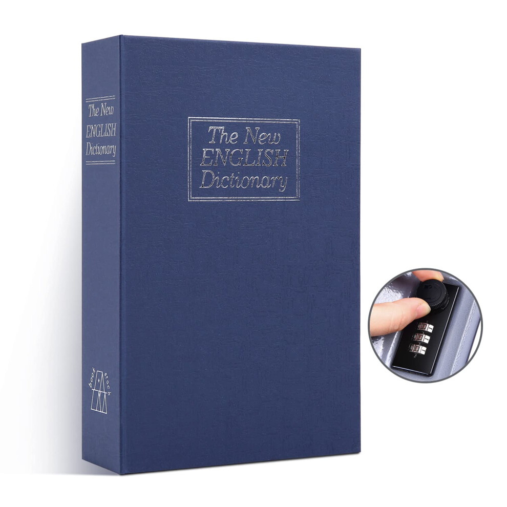 Book Safe With Combination Lock, Ohuhu Dictionary Diversion Money Box, Portable Safe Book, Safe Box For Home Office, Secret Hidden Box For Key Money 5005997722473