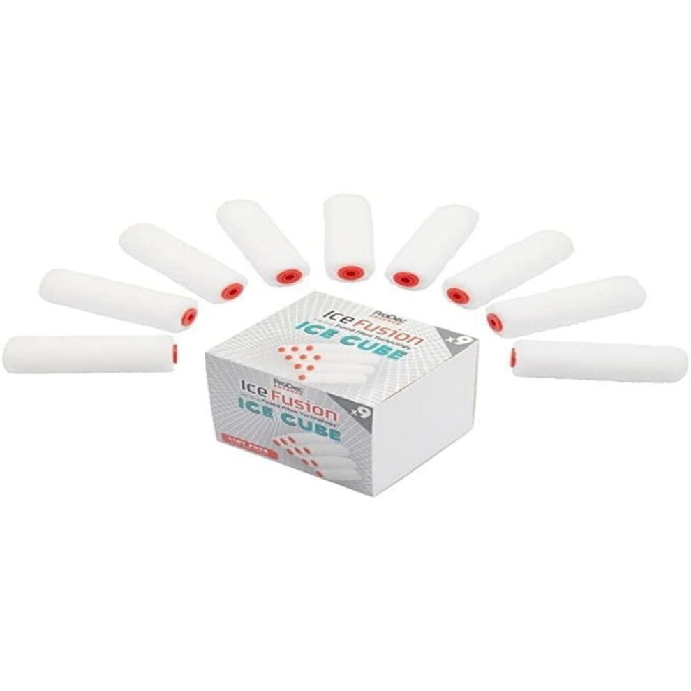 Prodec Advance 9 Piece Ice Cube - 9X Ice Fusion 4 Inch Medium Pile Mini Paint Ro 5002460125519