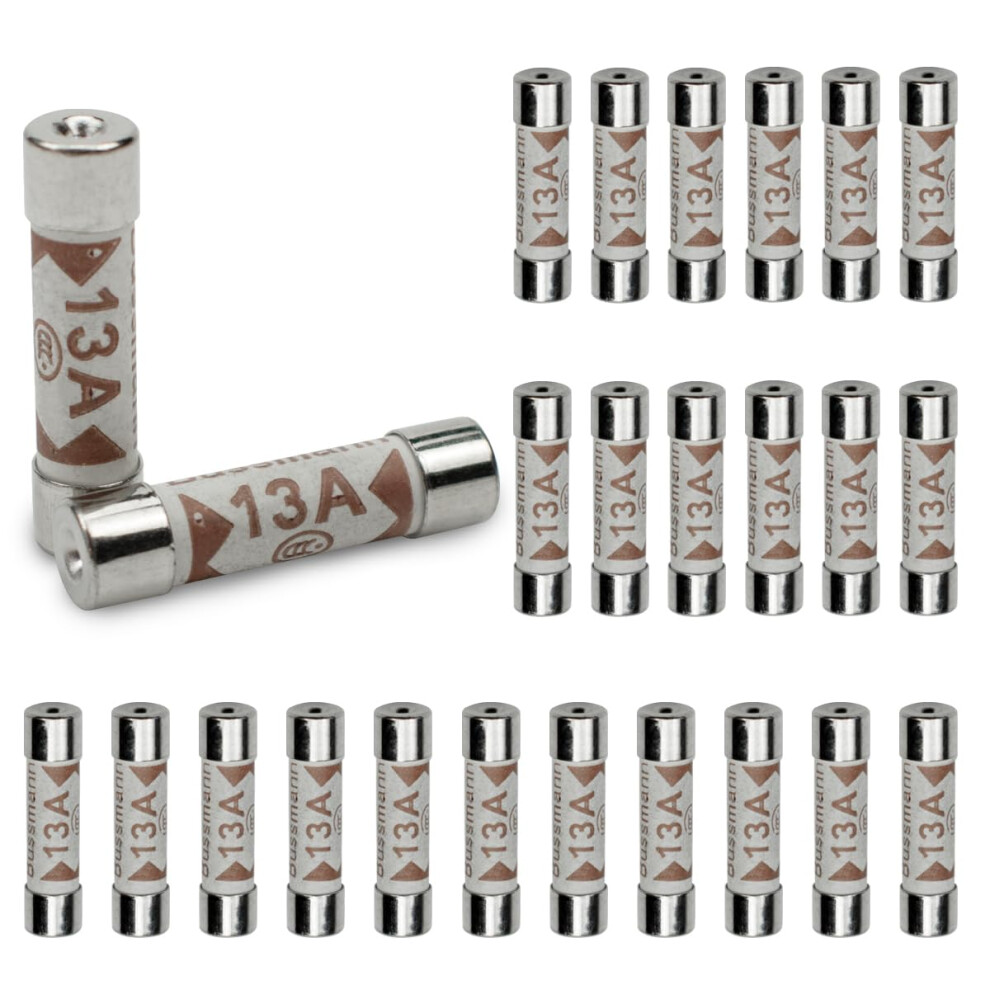 Innfeeltech 25 Pcs 13 Amp 240 Volt 6.3 * 25Mm Bs1362 Ceramic Tube Fuse 5051226614859