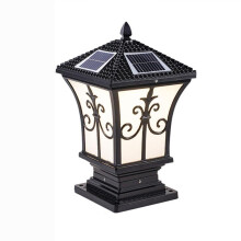 Solar Post Cap Light Outdoor Waterproof Vintage Lamp for Garden Patio Gate Pillar Lighting 20cm