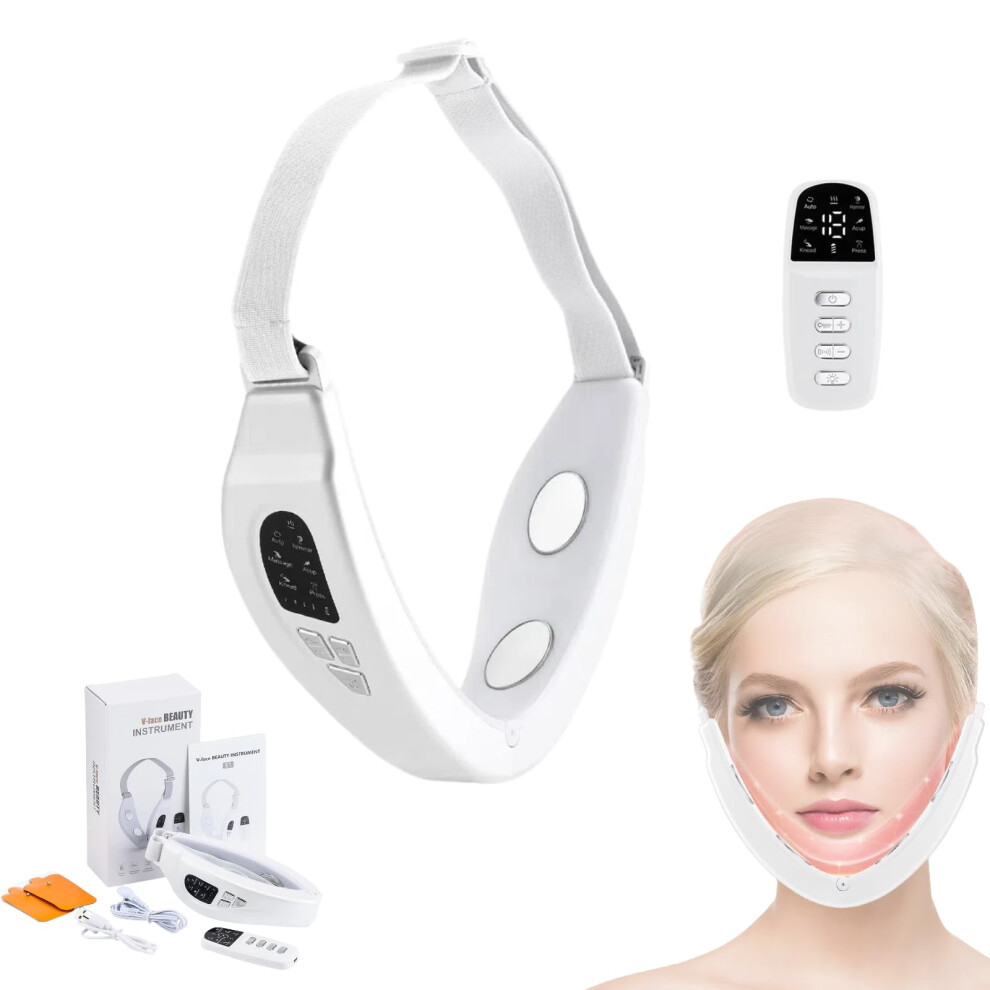 Face Massager with 18Level Control, Electric VFace Lifting for Jawline Contouring and Double Chin Reduction