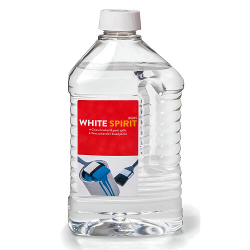 White Spirit 2Ltr Multi-Purpose Paint Solvent for Cleaning Brushes