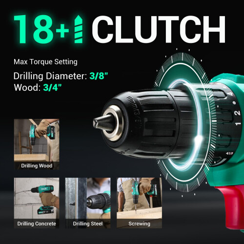DCA Cordless Drill Set, 40 N.m Torque, 10mm Keyles 1