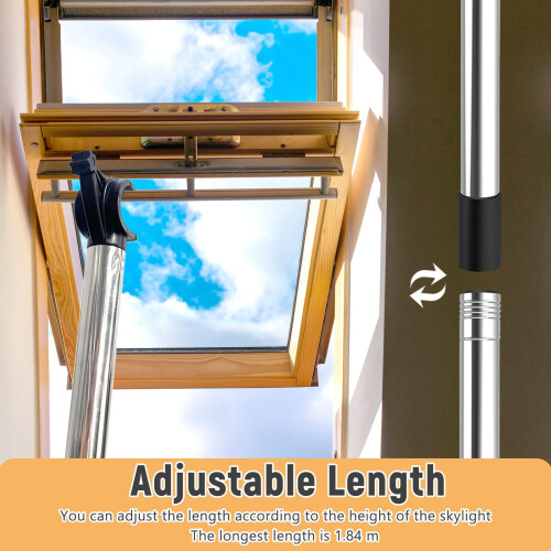 Window Pole Opener  Compatible with VerticalHorizontal Sliding Windows 2