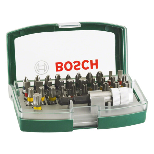 Bosch Bosch 32pc. Screwdriver Bit Set (PH-, PZ-, Hex-, T-, TH-, S-Bit, Accessories Drill and Screwdriver)