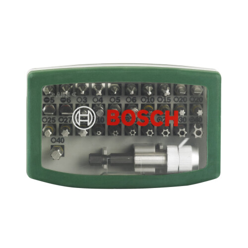Bosch Bosch 32pc Screwdriver Bit Set PH PZ Hex T TH SBit Accessories Drill a