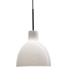 Industrial Pendant Light with Milky White Glass Shade, Vintage Metal Chandelier for Living Room
