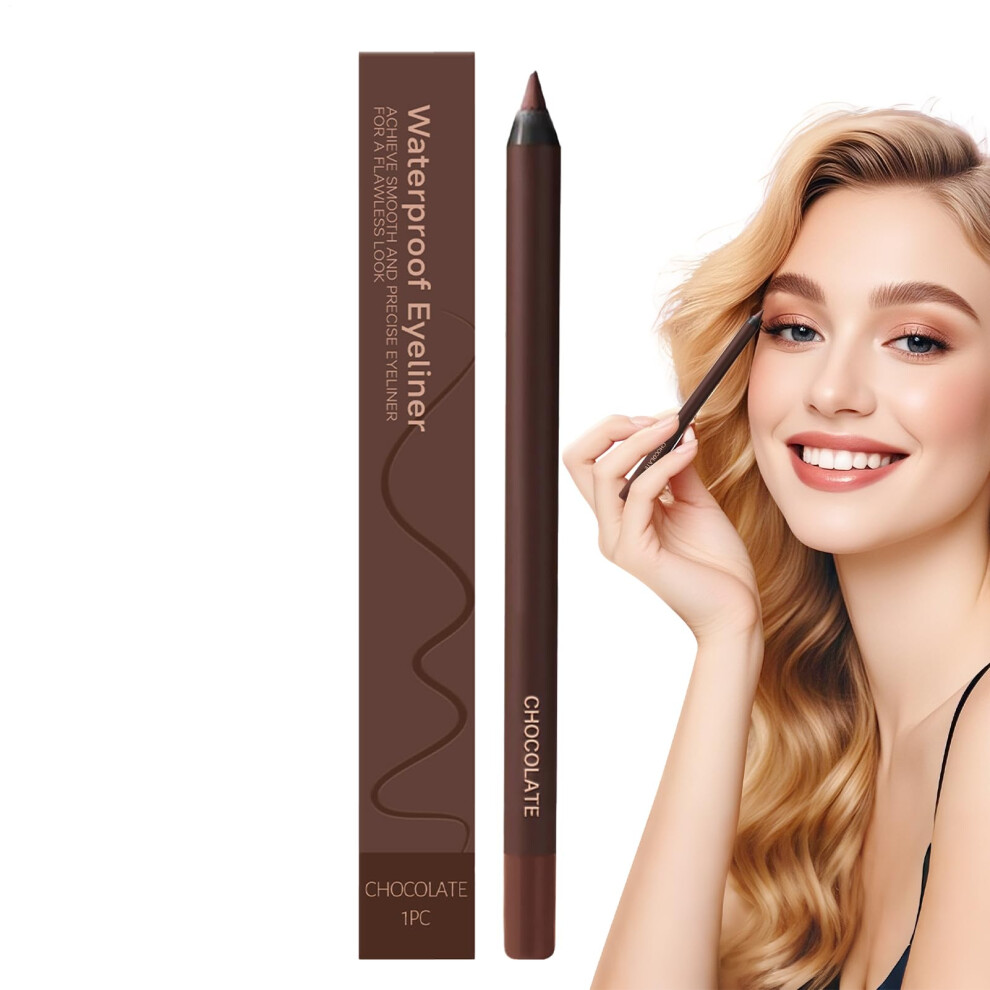 2 in 1 Waterproof Eyebrow and Eyeliner Pencil, LongLasting SmudgeProof Makeup Pen for Women