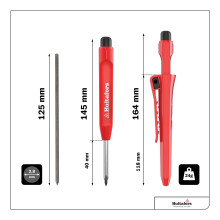 Hultafors Professional Carpenters pencil incl LongLasting Graphite Lea