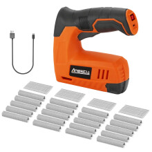 Cordless Staple Gun, 2in1 Electric Stapler & Nailer, Rechargeable Stapler/Tacker, with 2000pcs 10mm Nails and 2000pcs 10mm Staples [Small, Lightweigh