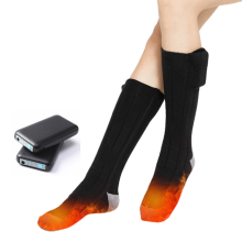 Meias aquecidas por bateria 4000 mAh Black S