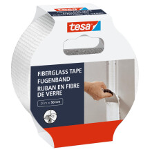 tesa Fibreglass Tape - Repair Tape Made of Glass Fibre for Repairing, Sealing and Masking - for Rough and Smooth Surfaces - Tear-Resistant