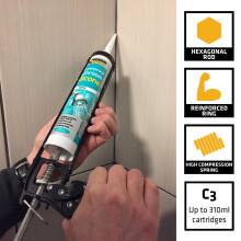 Everbuild Professional Caulk Sealant Adhesive Application Gun For Up T