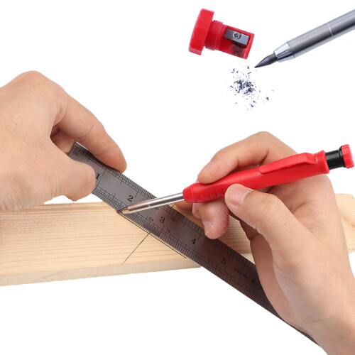 36Pcs Tracer Pencil Refills 2.8mm Solid Deep Hole Pica Carpenter Refills for Architect Construction Building Joiners Replacement Woodworking Marking 2
