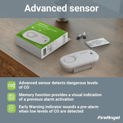 Fireangel FireAngel FA3313 Portable Carbon Monoxide Detector Carbon Monoxide Ala 2