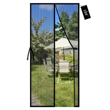 YRH Magnetic Fly Screen Door with Stay Open Buckles - Heavy Duty Self-Sealing Me