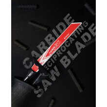 EZARC Carbide Reciprocating Saw Accessory Sawzall Attachment R978HM Endurance for Thick Metal, Cast Iron, Alloy Steel 225mm 8TPI, 1-Pack