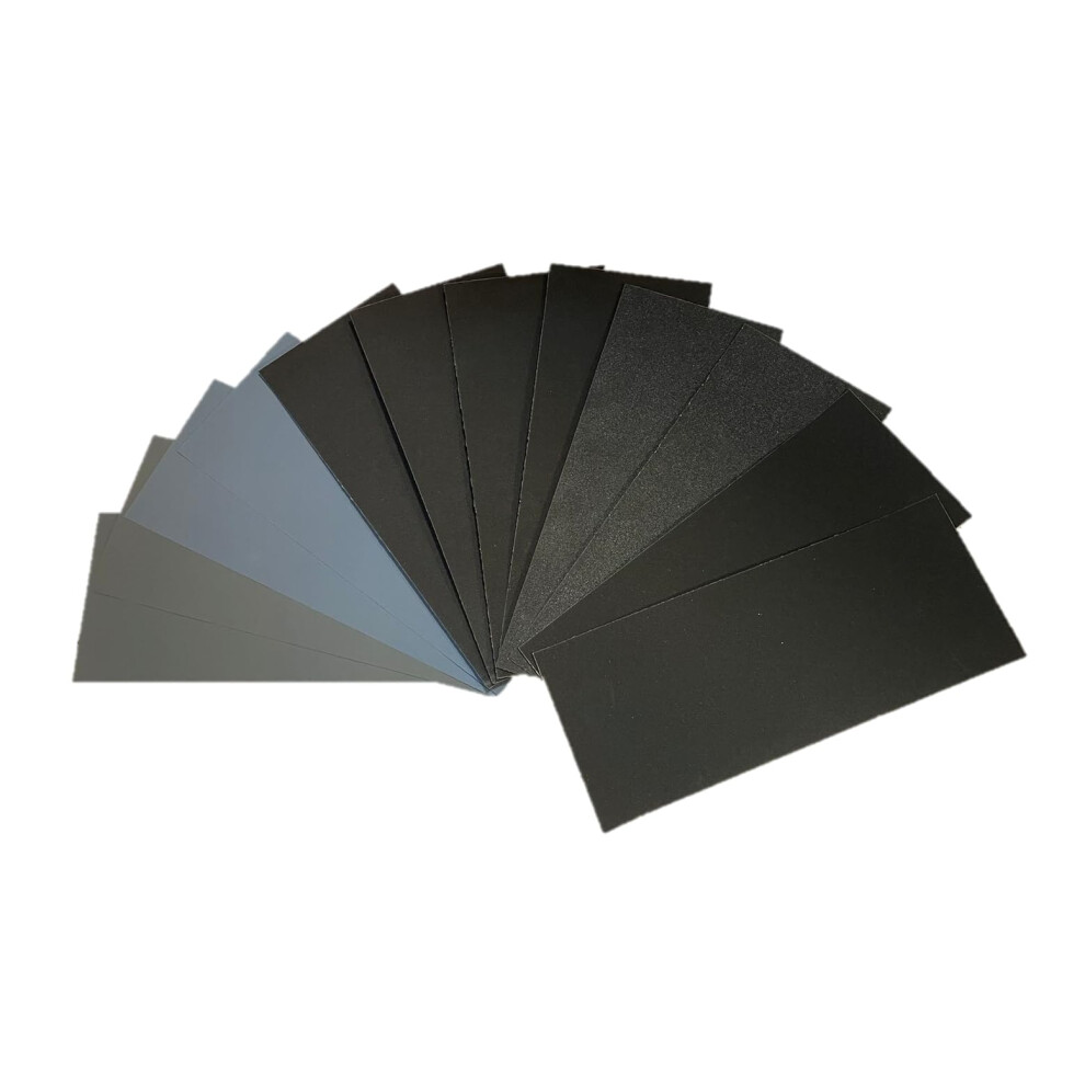 Aventurine 12Pcs Sandpaper 800 To 5000 Grits, Wet And Dry Sandpaper 9X3.6 Inch For Cars Polishing Metals Walls Wood Furniture Sanding, 800 1200 1500 5007821810493