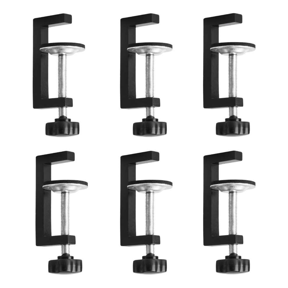 6 Pcs G Clamps For Woodworking, C Wood Tiger Clampssmall Table Clamps, 10-57Mm Adjustable Screw G Clamp Heavy Duty Woodworking Bar Clamp For Woodwork 5001555897805