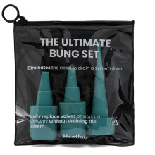 Heatlab The Ultimate Bung Set Plumbing Tools – Rubber Bung Radiator Draining Kit with 15 mm & 22 mm Bungs + DripStopper & Storage Bag