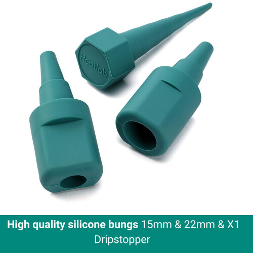 Heatlab Ultimate Bung Set Plumbing Tools - Rubber Tank Bungs + DripStopper 1