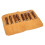 Faithfull Faithfull Suede Leather Chisel Roll - 8 Pocket, Water Resistant & Compact Tool Organizer - Tan 1