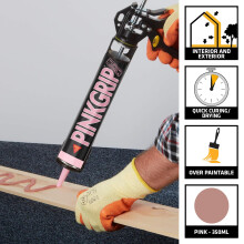 Sika Pinkgrip Instant Grab Adhesive – Slump Resistant – External and I