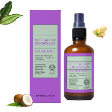 Zinc Oxide Sunscreen Spray with Hydrating Beef Tallow and Coconut Oil for Face and Body 3.38oz