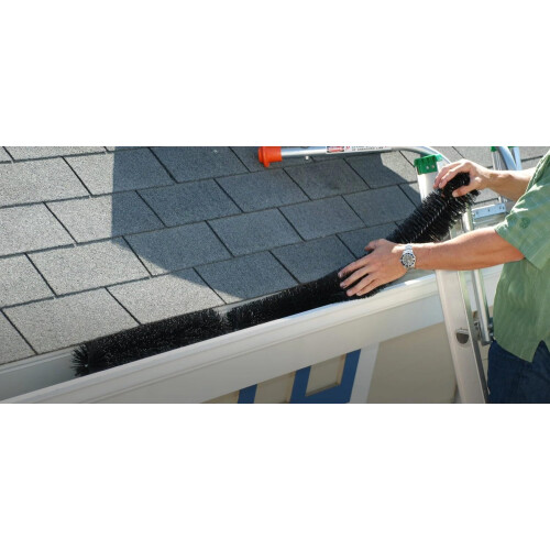 Hedgehog Gutter Brush Guard System 4 Metre x 100mm Black 2