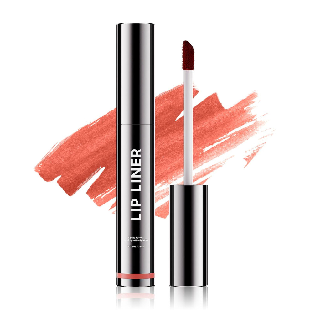Waterproof Peel Off Lip Stain with Hyaluronic Acid â Long Lasting Lip Liner Stain Rose 0.12oz
