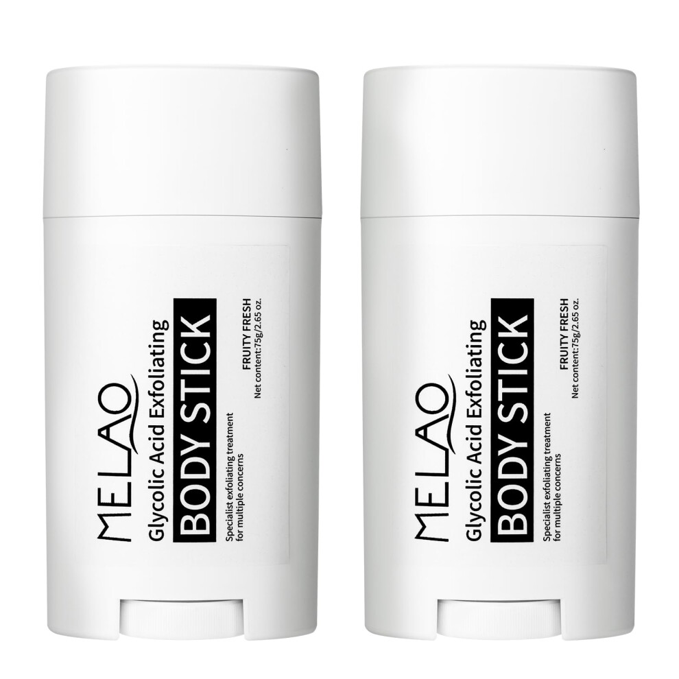 Glycolic Acid Body Exfoliant Stick 75g 2 Pack â Smooths Rough Skin â Fragrance for Underarms, Legs and Body