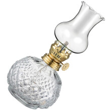 Vintage Glass Oil Lamp Kerosene Lantern for Home Decor Weddings Parties with Elegant Design