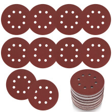 90 Pcs 125mm Sanding Discs for Orbital Sander Discs, Hook and Loop Sanding Pads, 8 Holes Wet and Dry Sandpaper for Random Orbital Sander Pads, 40 60