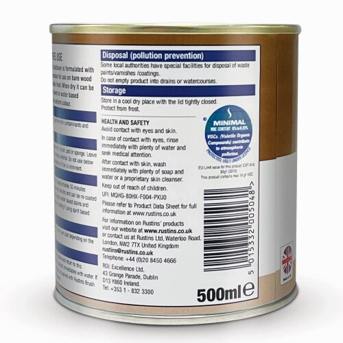Rustins Rustins Pre Stain Wood Conditioner 500ml 2
