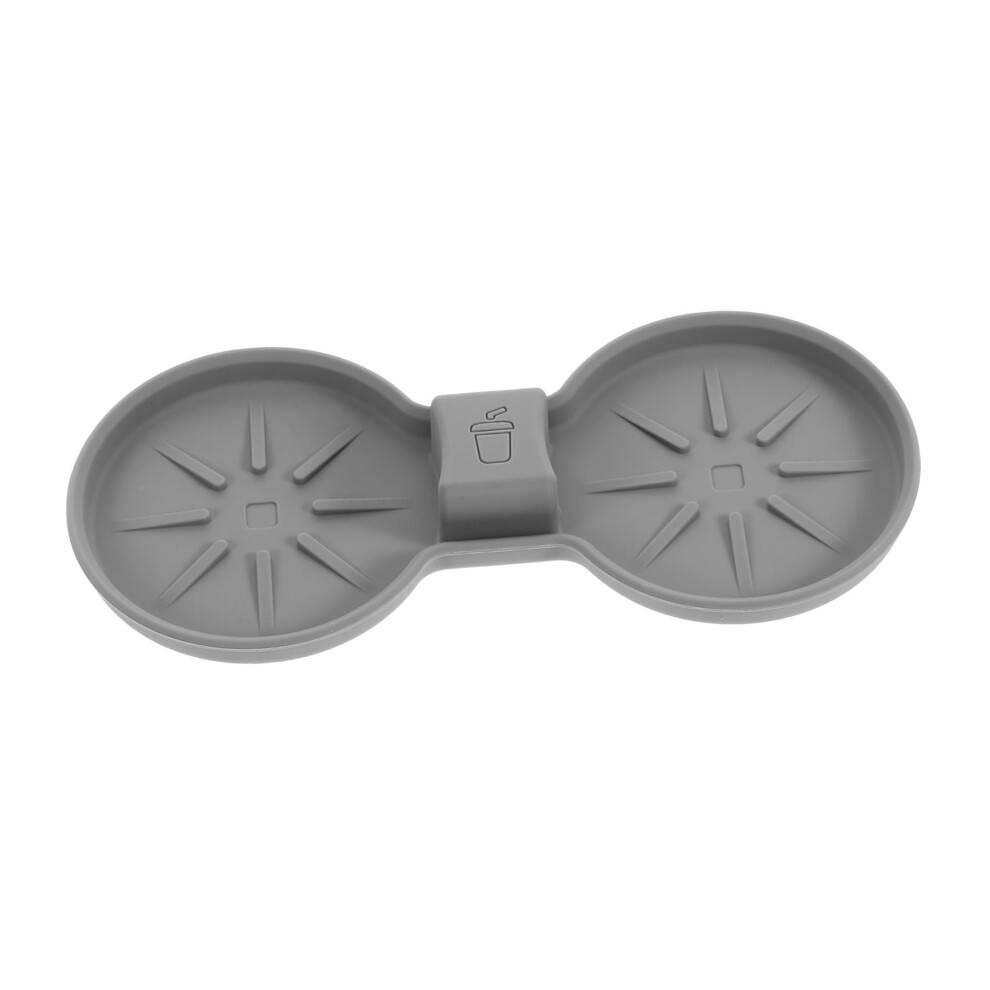 Universal Silicone Car Cup Holder Insert With Antislip Waterproof Base Console Accessory Gray 9455672934657