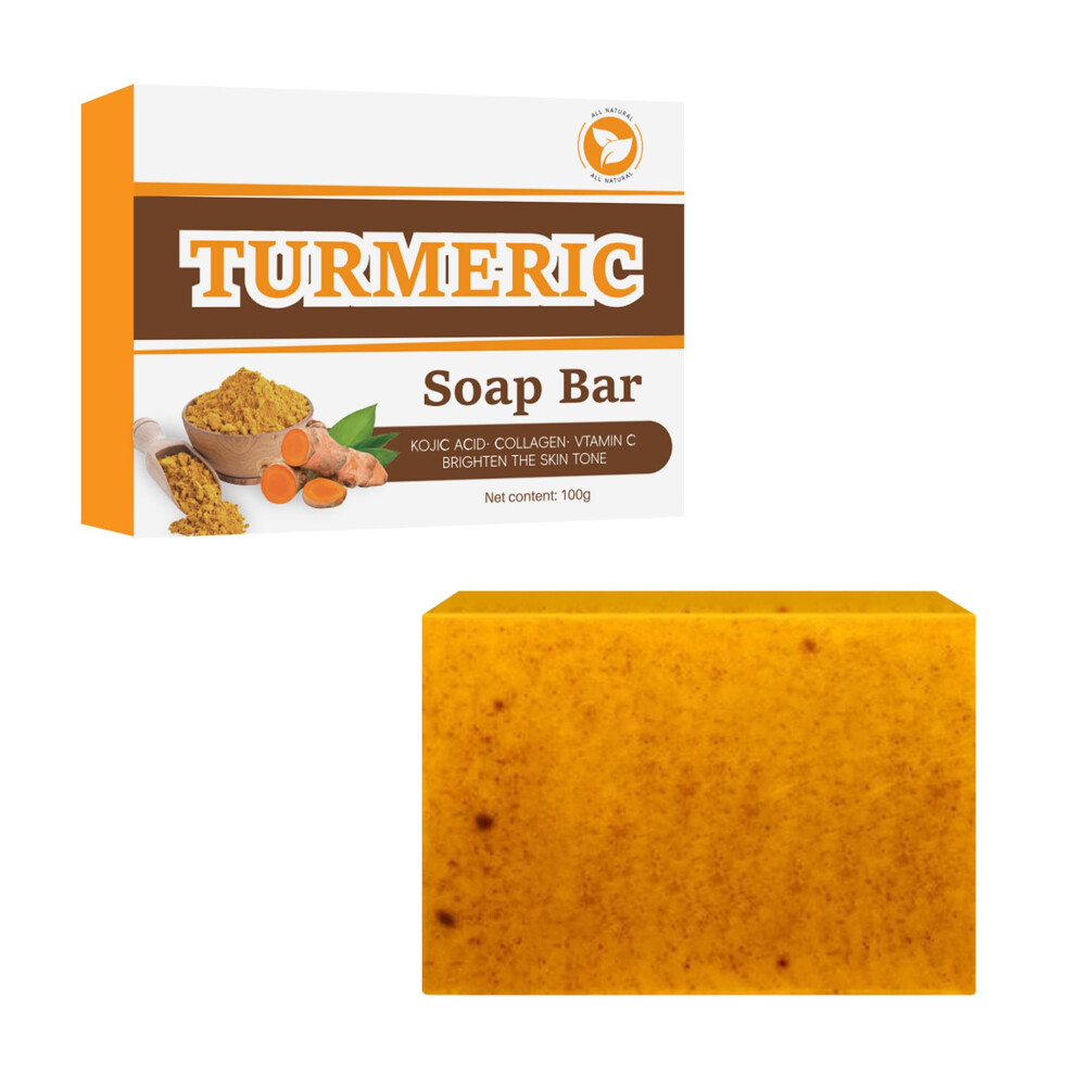 Lemon Turmeric Exfoliating Soap Bar for Face and Body â Gentle Cleanser for Most Skin Types, Style 3