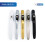XFORT Key Locking Inline Window Handle Installation Kit in White, UPVC Window Handle Replacement, Lockable Window Lever 6
