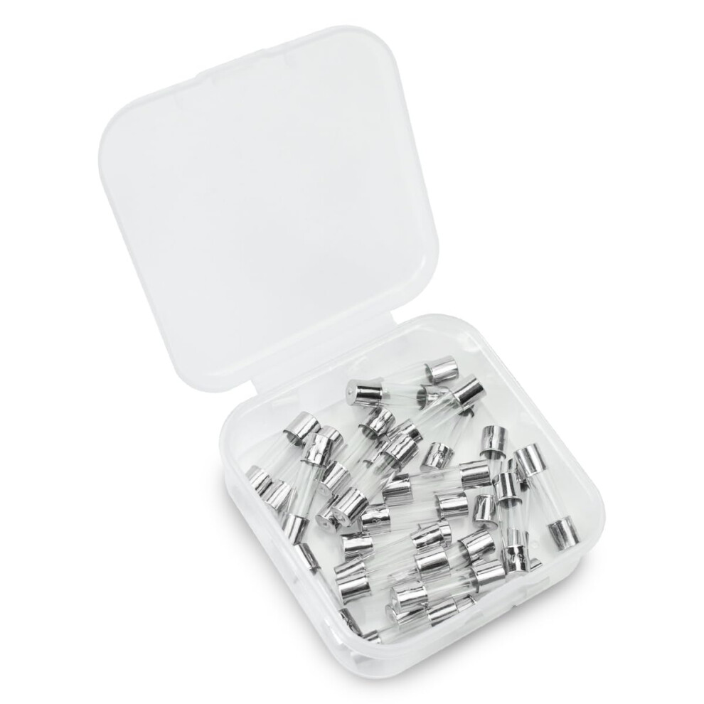 Innfeeltech 25Pcs Fast Blow Glass Fuses 5 * 20Mm 250V 15A Quick Tube Fuse Assortment Kit 5006760125835