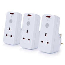 STATUS IONOS Remote Control Socket | White Remote Control Plug UK | Pack of 3 | IONREMSOC3PK10